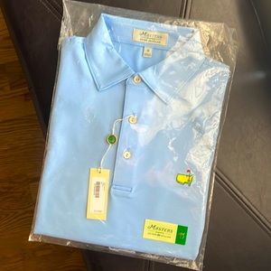 NEW WITH TAGS!! Peter Millar Masters blue stripe golf polo shirt